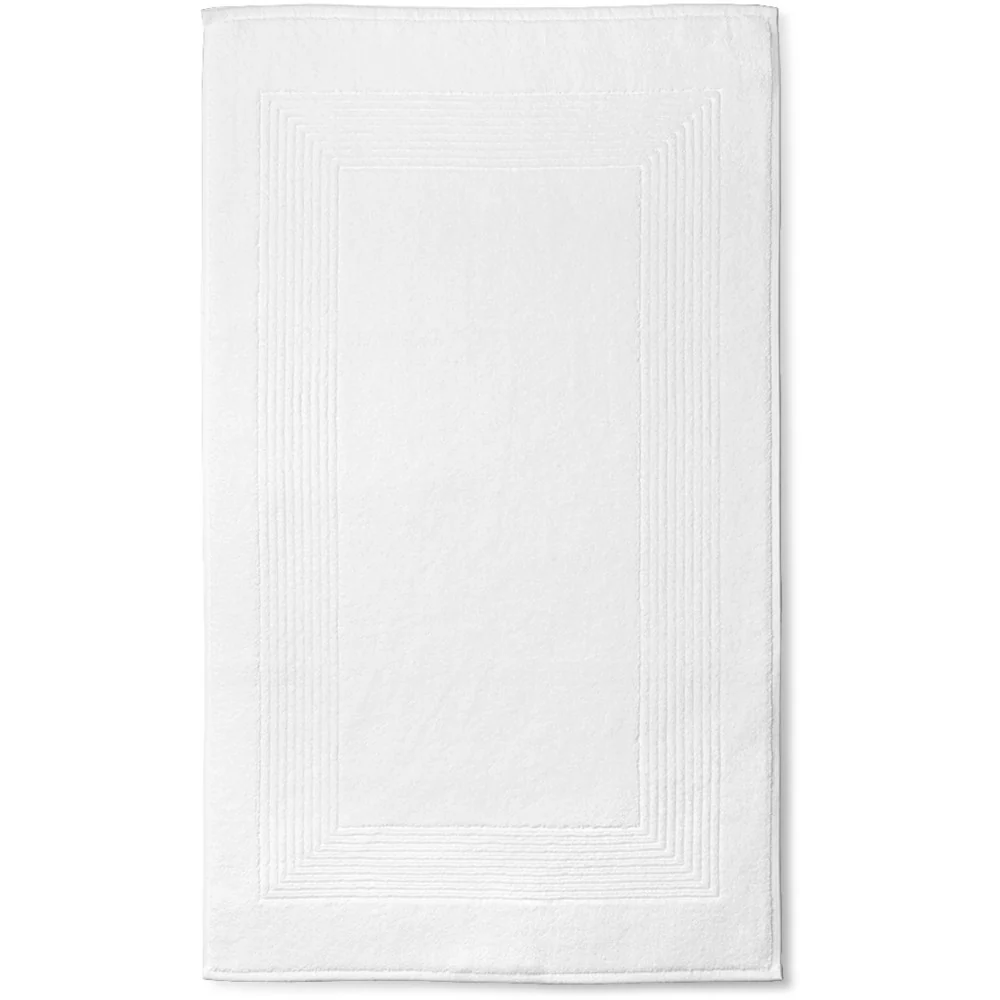 Essence Collection Luxurious Bath Mat / 20" X 35" / White / 1 Dozen by The Turkish Towel Company