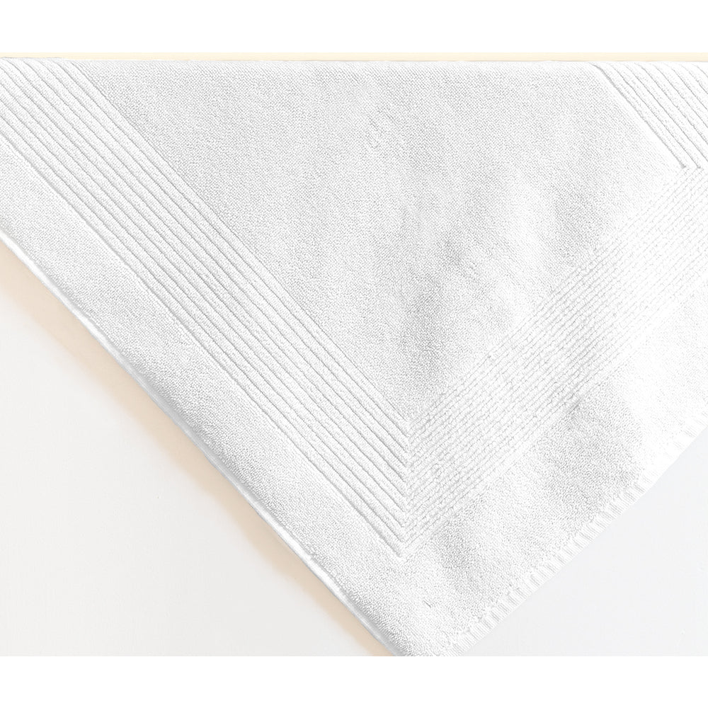 Essence Collection Luxurious Bath Mat / 20" X 35" / White / 1 Dozen by The Turkish Towel Company - Image 2