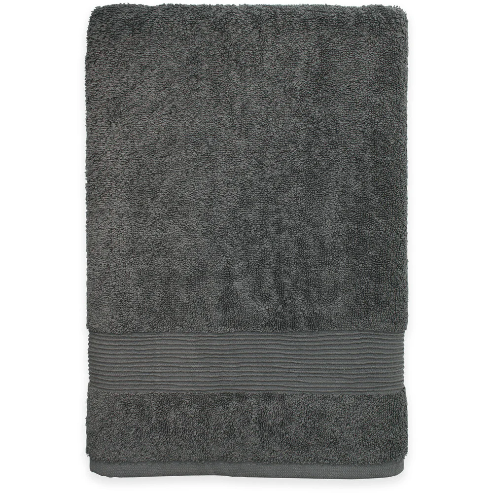 Essence Collection Luxurious Bath Sheet / 36" X 66" / Charcoal / 1 Dozen by The Turkish Towel Company