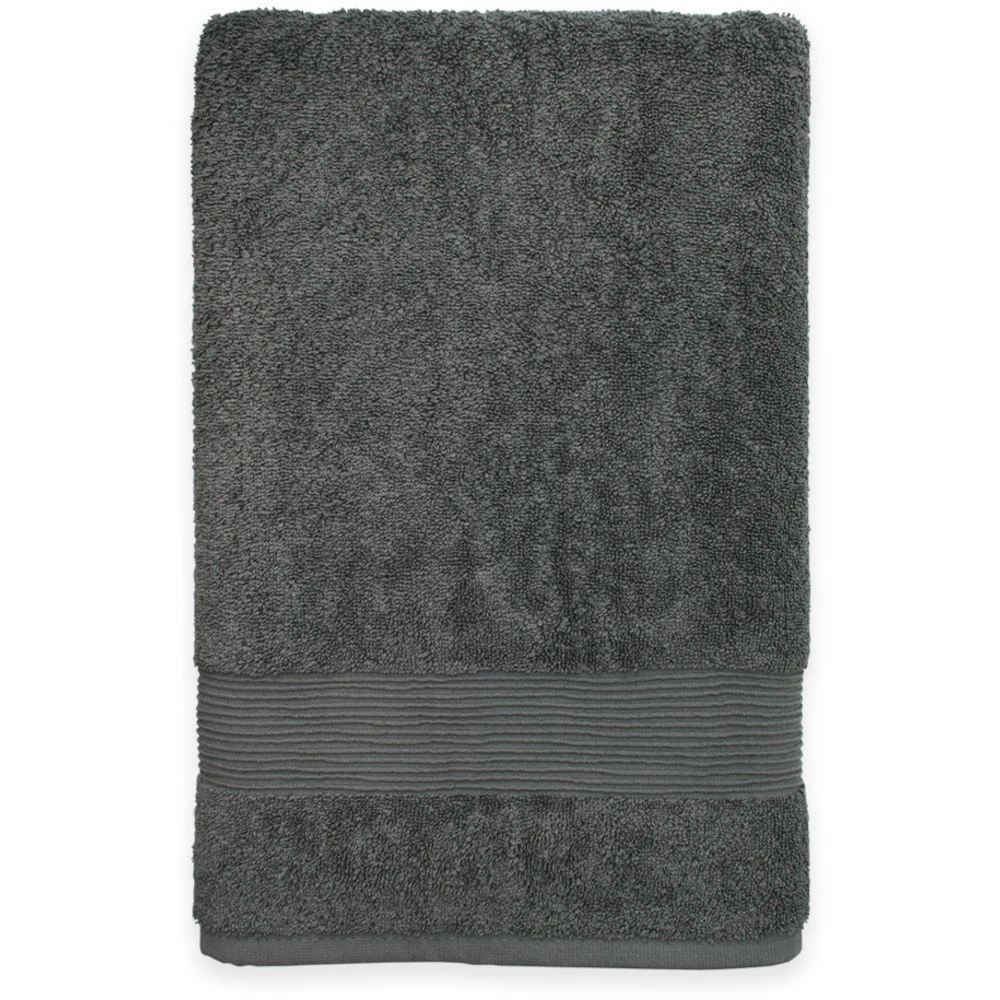 Essence Collection Luxurious Bath Towel / 30" X 55" / Charcoal / 1 Dozen by The Turkish Towel Company