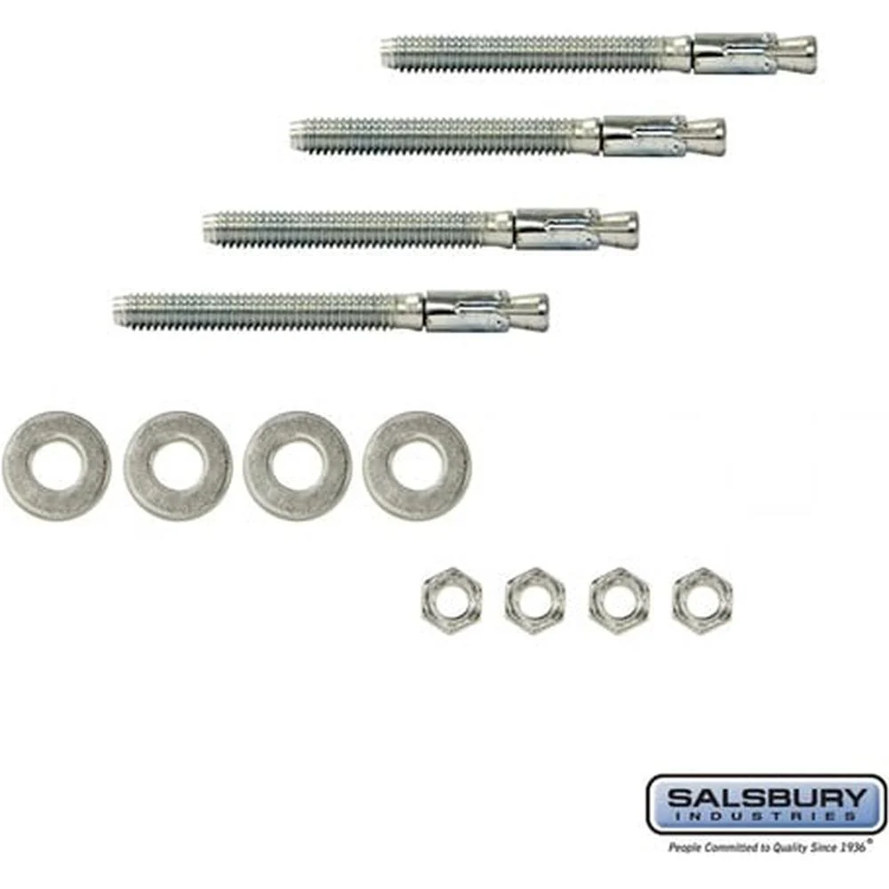 Expansion Wedge Anchor Bench Mounting Kit - to Install Locker Bench to Existing Concrete by Salsbury