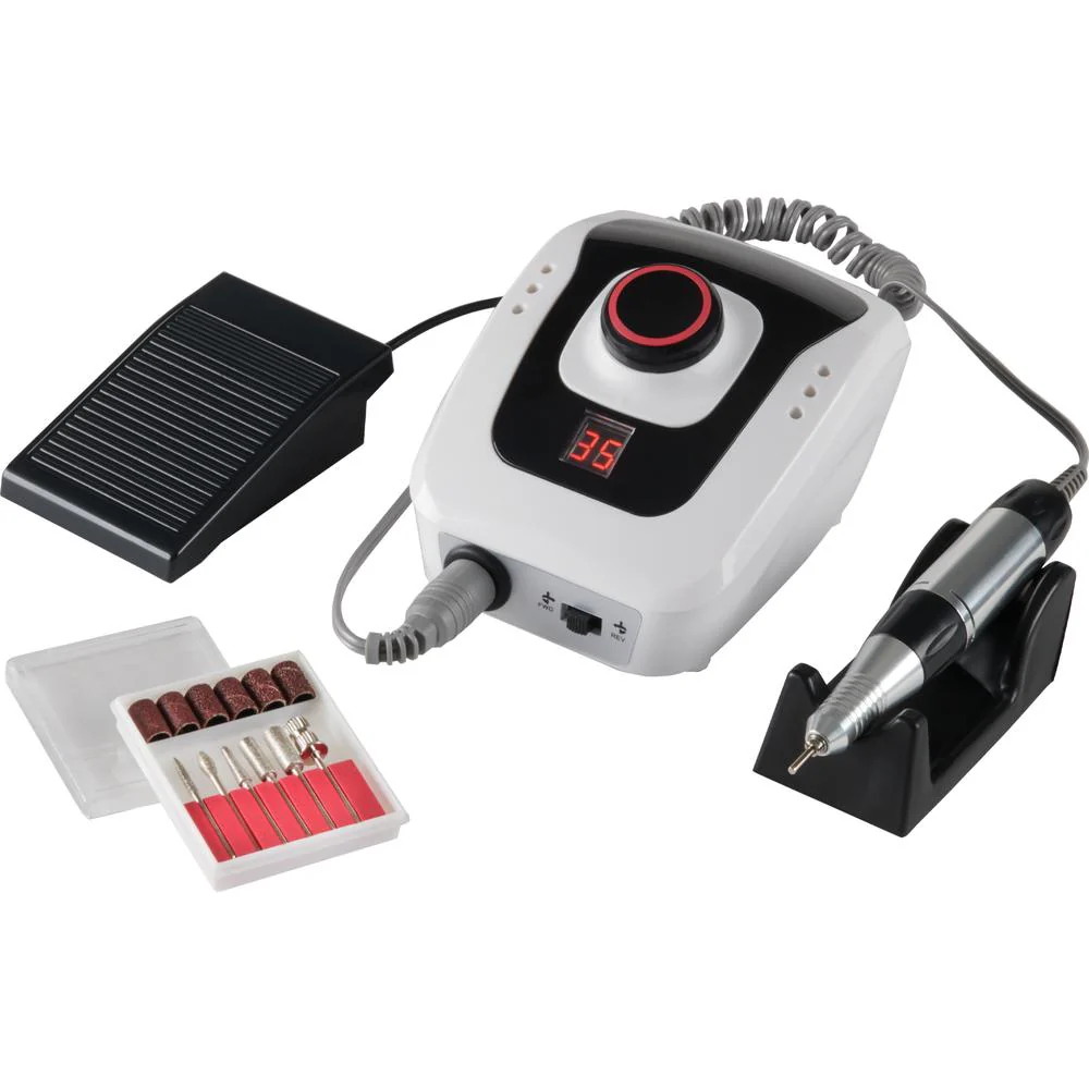 Digital Electric Nail File by Fantasea - Electric Nail File Smooths and Files Nails Quickly and More Effectively Than a Manual Nail File