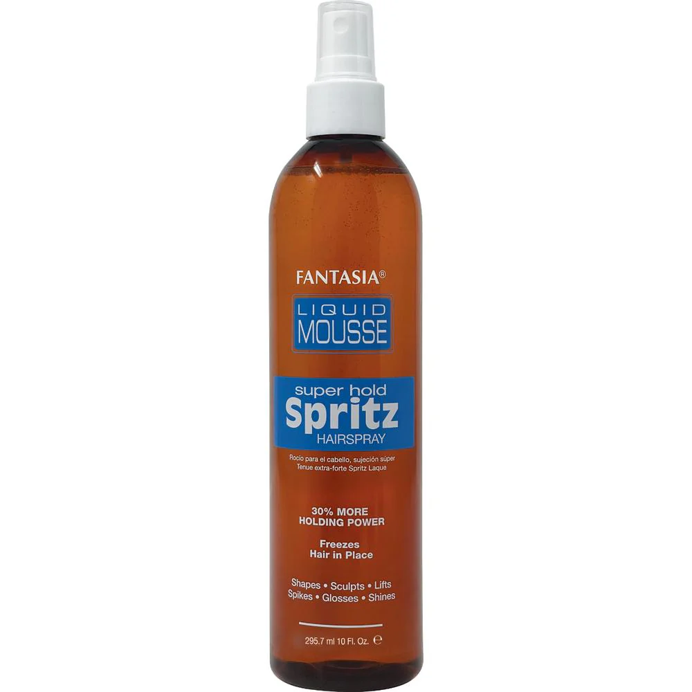 Fantasia - Super Hold Spritz Hair Spray - Instantly Freezes Hair in Place to Keep Styles Looking Fresh / 10 oz. - 295 mL.