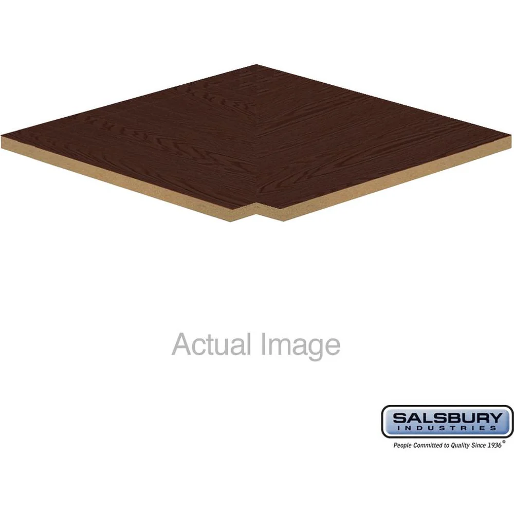 Flat Top Filler - Corner - 16" Wide - for 24 Inch Deep Solid Oak Executive Wood Locker by Salsbury - Image 3