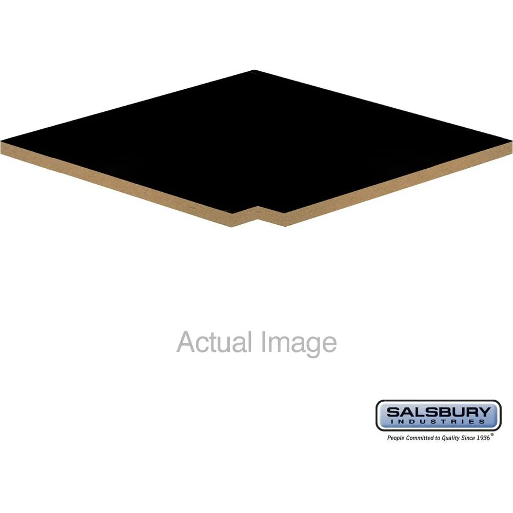 Flat Top Filler - Corner - for 24 Inch Deep Designer Wood Locker by Salsbury - Image 3