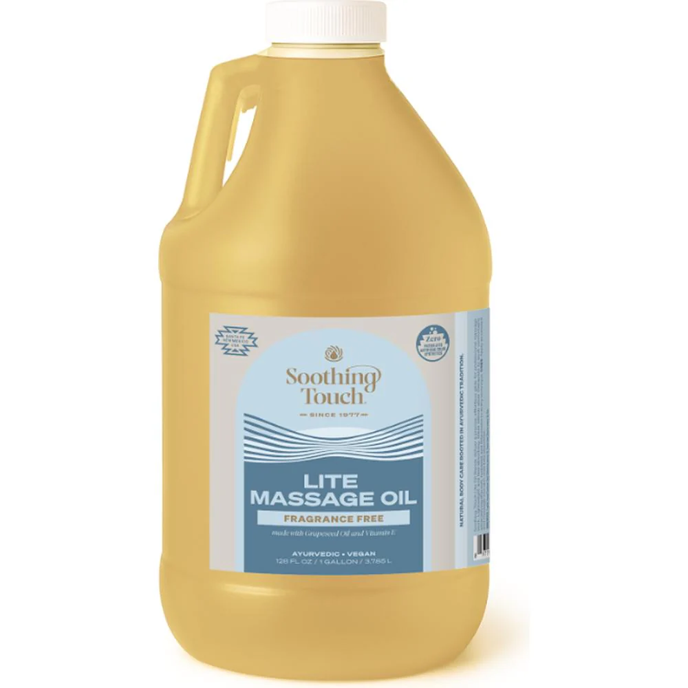 Fragrance Free Lite Herbal Therapy Massage Oil / 1 Gallon by Soothing Touch
