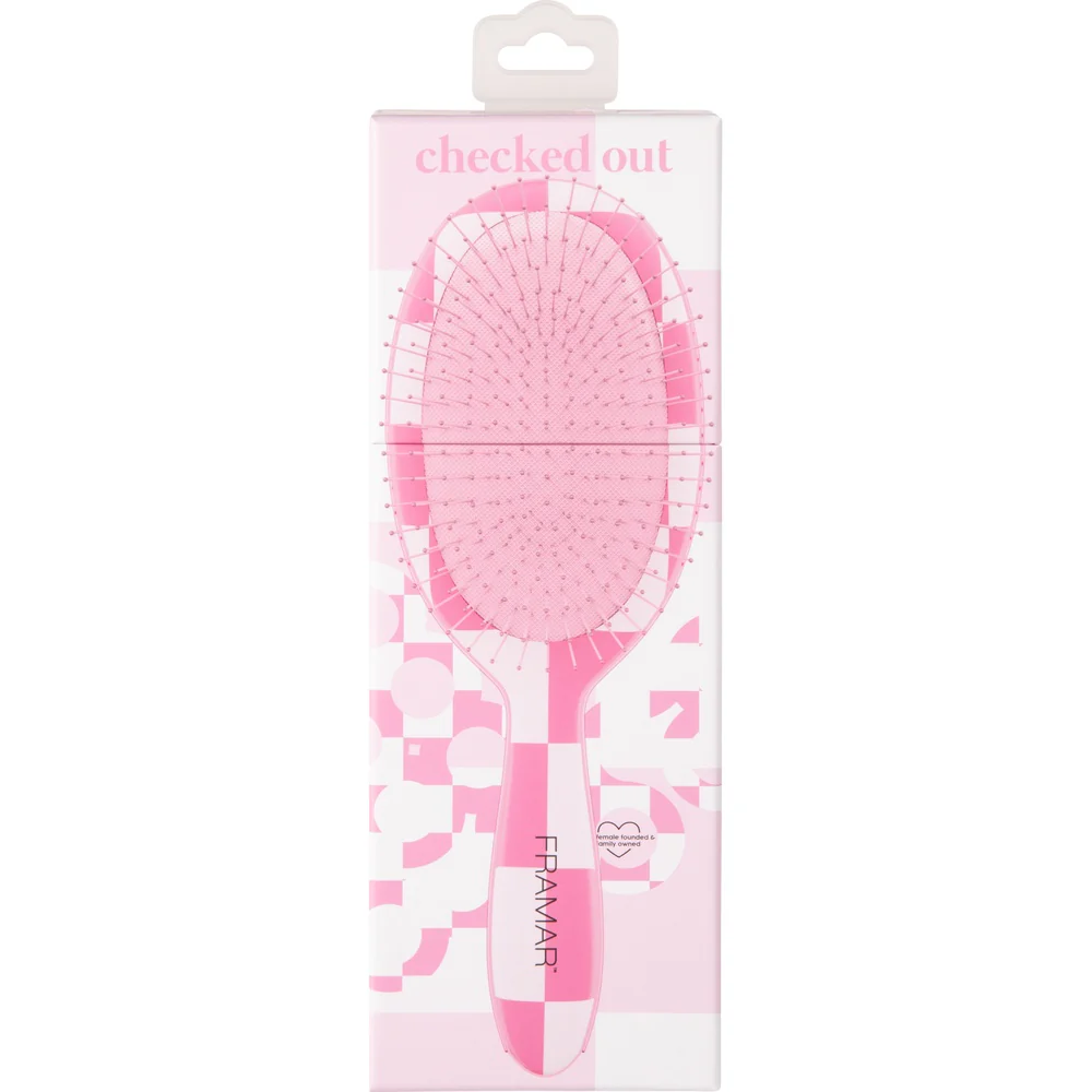 Framar Checked Out Detangle Brush - Pink - Image 6