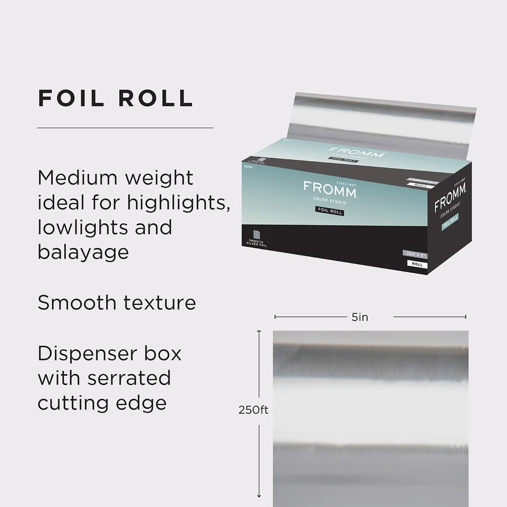 Fromm Color Studio Roll Foil Silver / 5" x 250' - Image 2