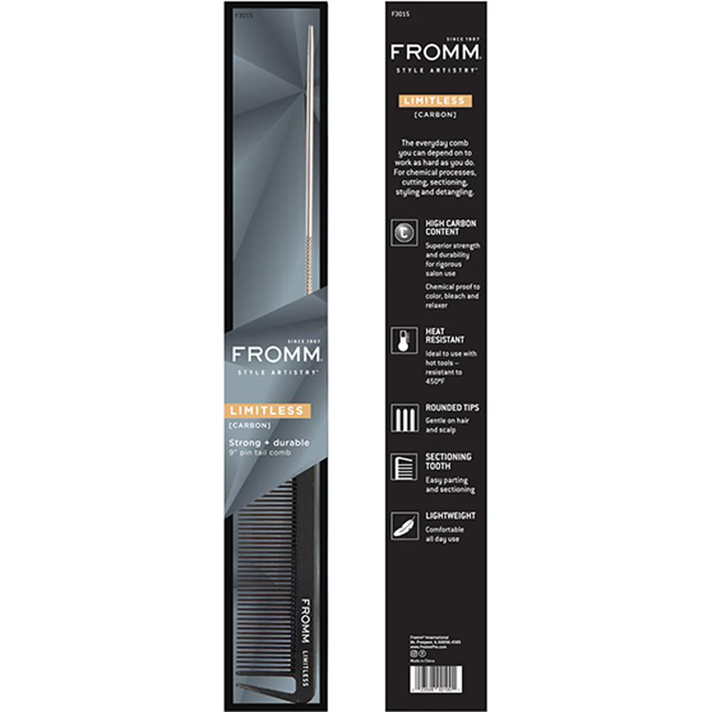 Fromm Style Artistry 9" Carbon Rat Tail - Image 7