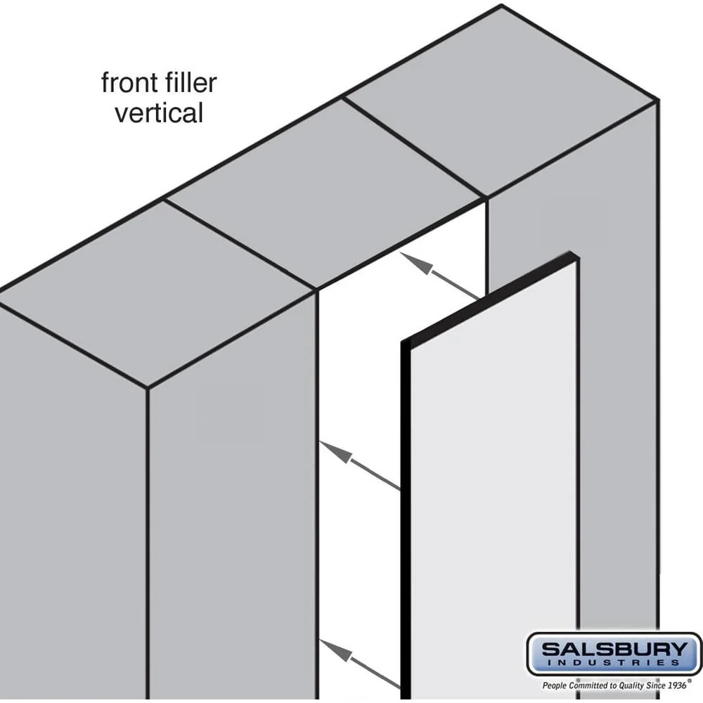 Front Filler - Vertical - 15" Wide - 72" High for Premier Wood Locker by Salsbury - Image 6