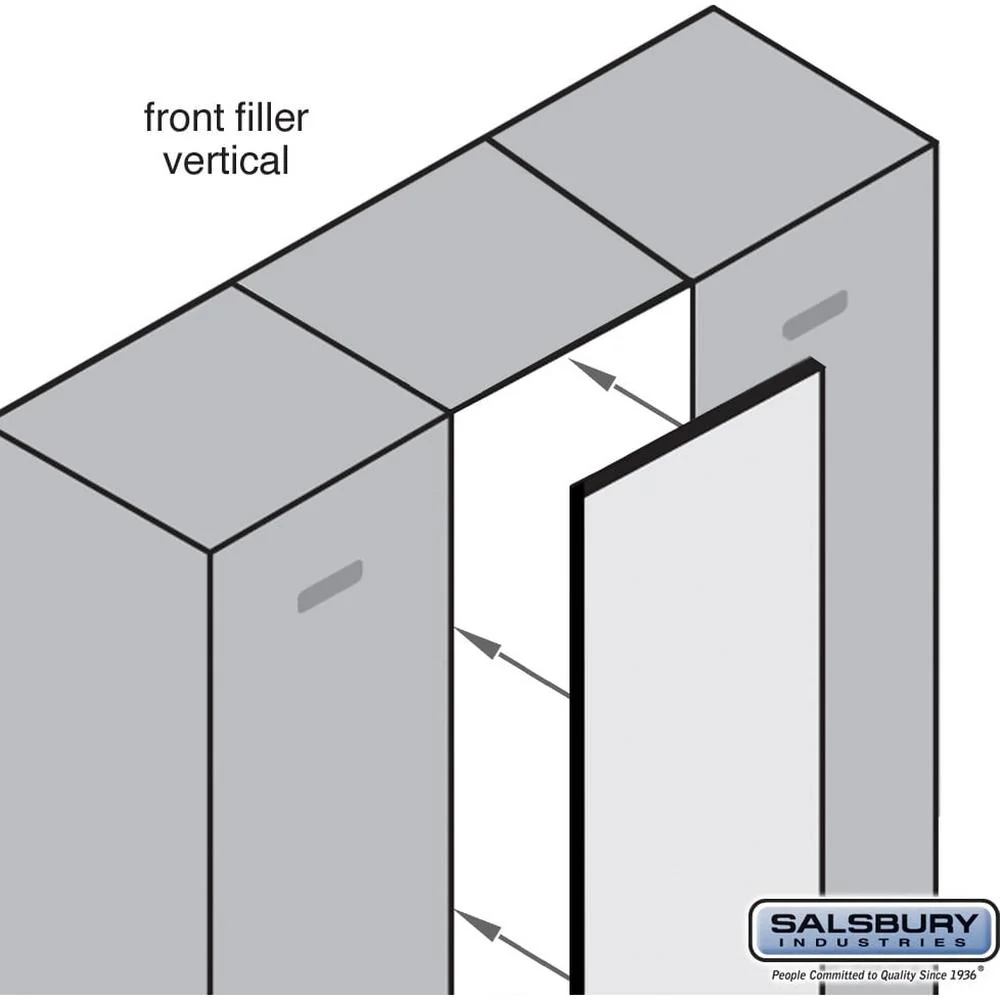 Front Filler - Vertical - 15" Wide for Designer Wood Locker by Salsbury - Image 5