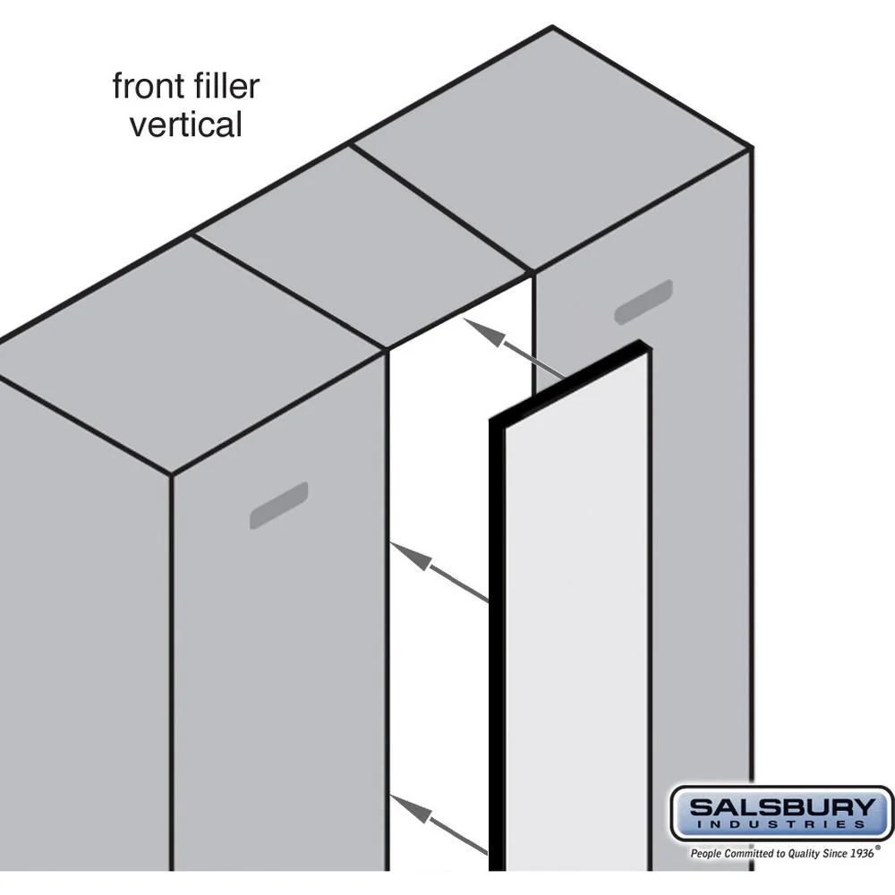 Front Filler - Vertical - 9" Wide for Designer Wood Locker by Salsbury - Image 4