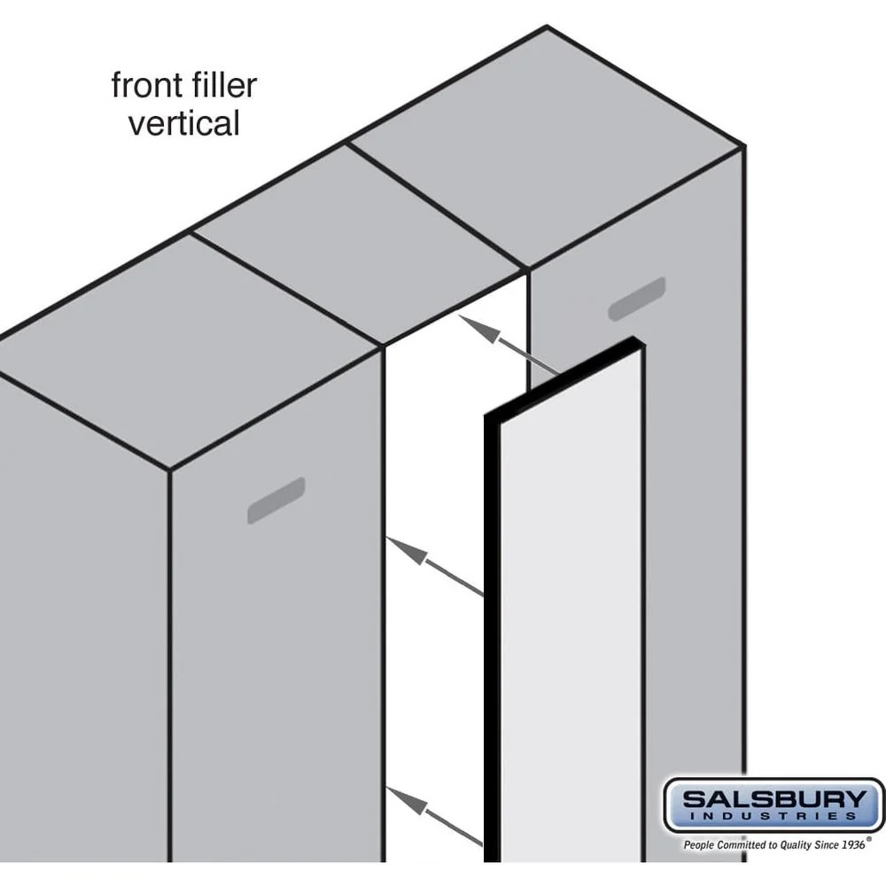 Front Filler - Vertical - 9" Wide for Designer Wood Locker by Salsbury - Image 5