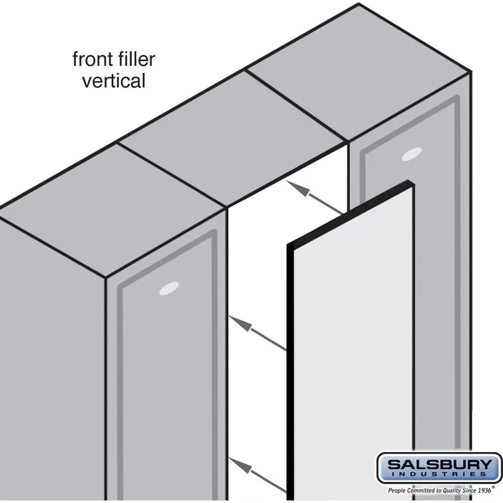 Front Filler - Vertical - 9" Wide for Solid Oak Executive Wood Locker by Salsbury - Image 5