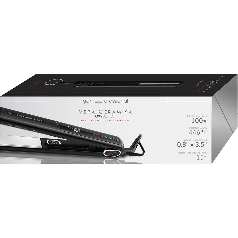 G-EVO Ultra Heat Vera Ceramica Straightener / 0.8" by GA.MA Italy Professional - Image 4