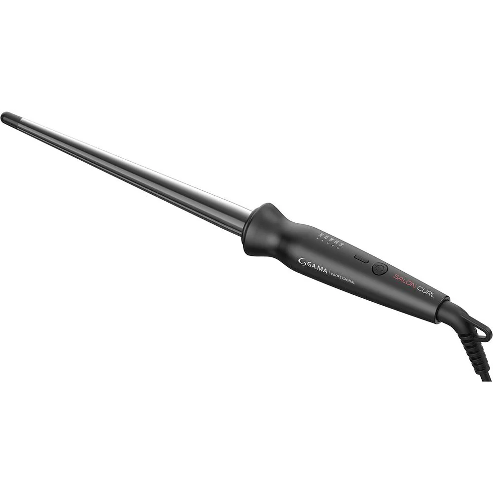Salon Curl Conic LED Silk Chrome 3/8" by GA.MA Italy Professional - Image 2
