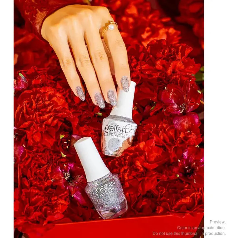 Gelish & Morgan Taylor Duo - Floral Wonderland - Crystal Snowdrop / 0.5 oz. Each - Image 6