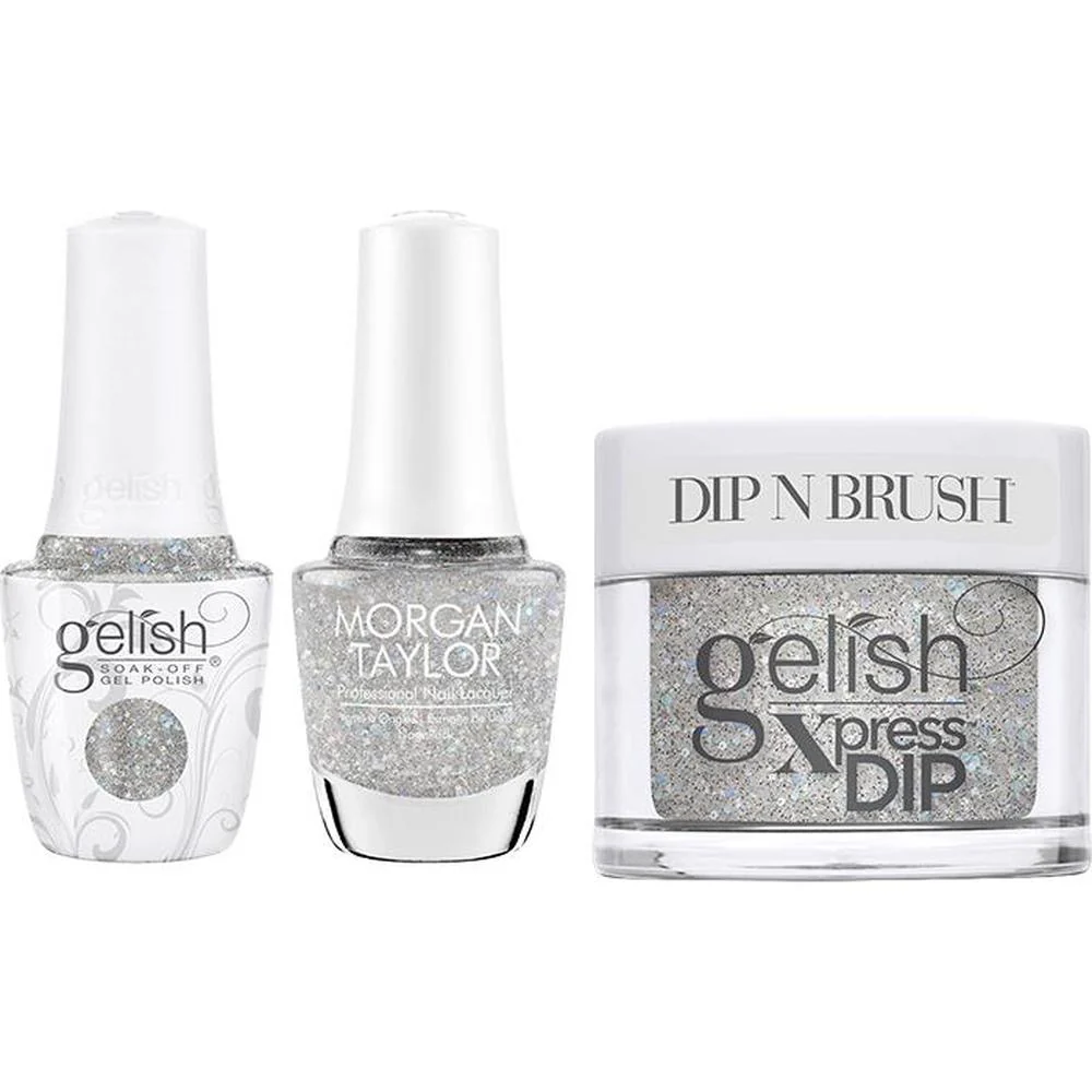 Gelish & Morgan Taylor Trio - Floral Wonderland - Crystal Snowdrop