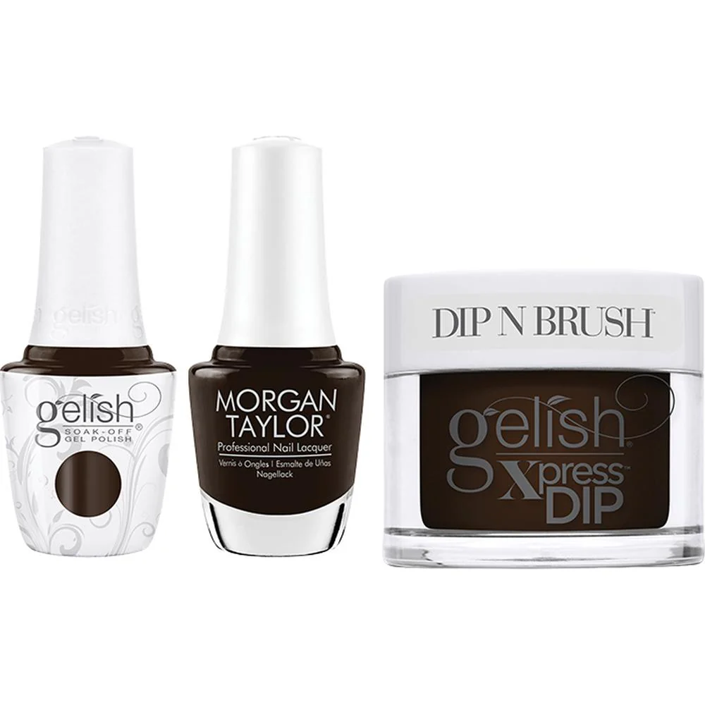 Gelish & Morgan Taylor Trio - Floral Wonderland - Dark Empress