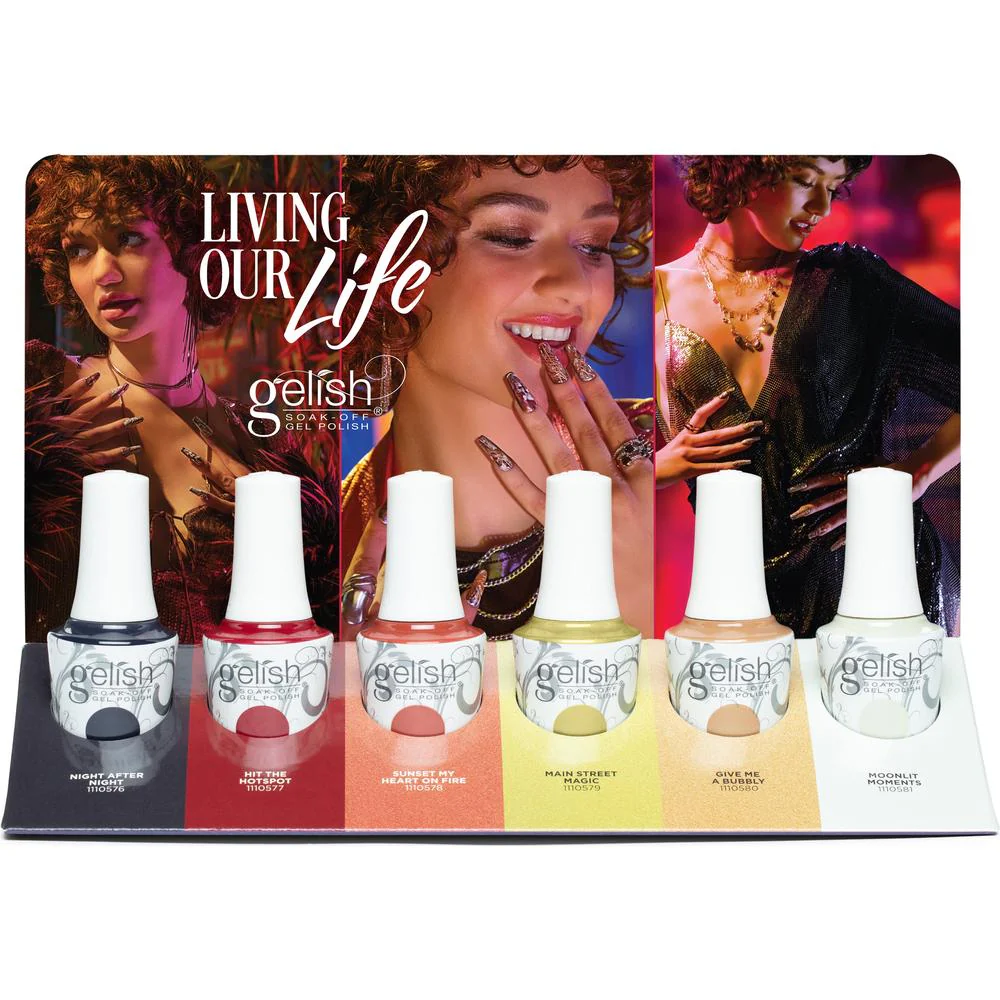 Gelish Gel Polish Living Our Life Collection 6 Piece Display - Image 2