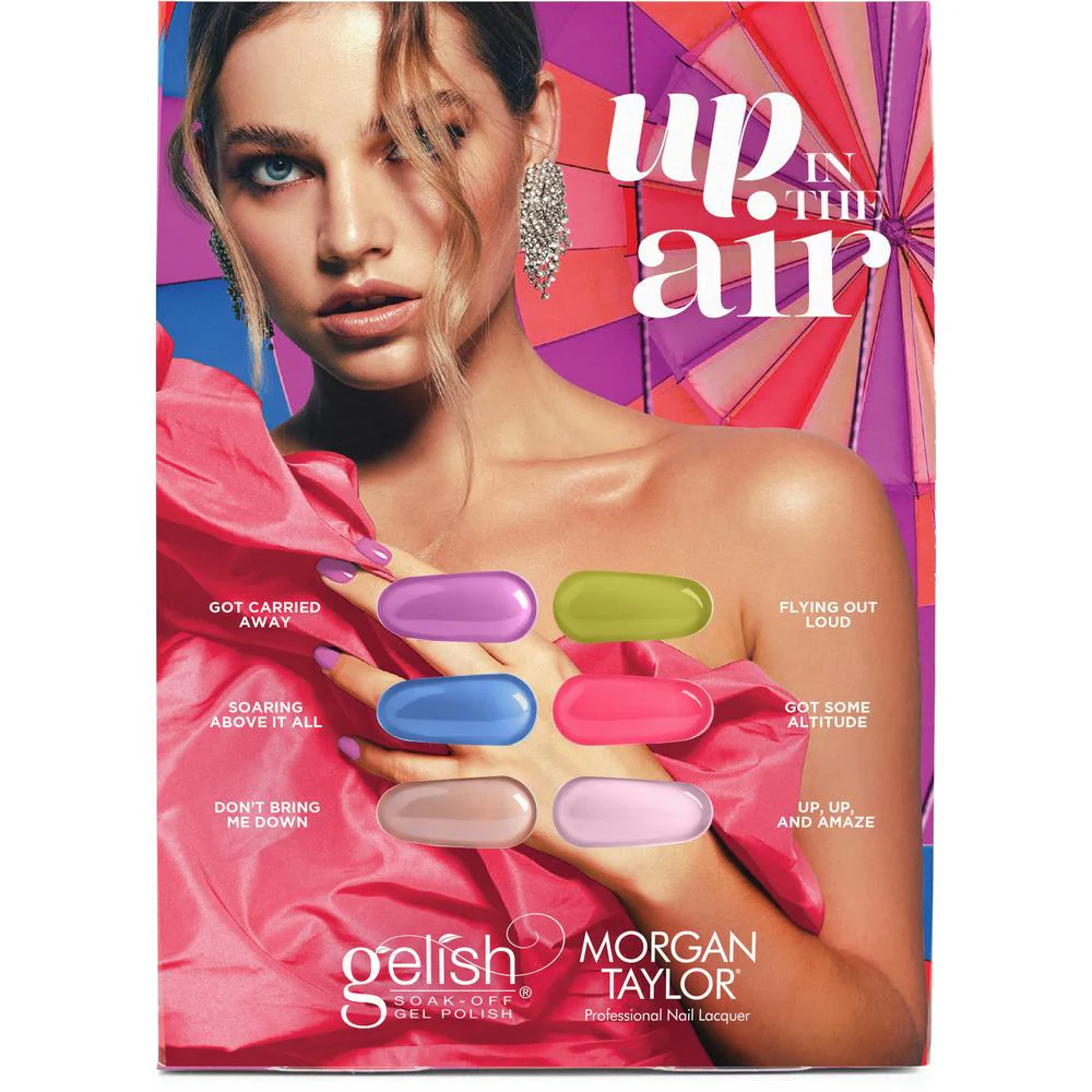 Gelish Soak Off Gel Polish & Morgan Taylor Nail Lacquer - Up In The Air Collection / 12 Mixed Piece Display - Image 2