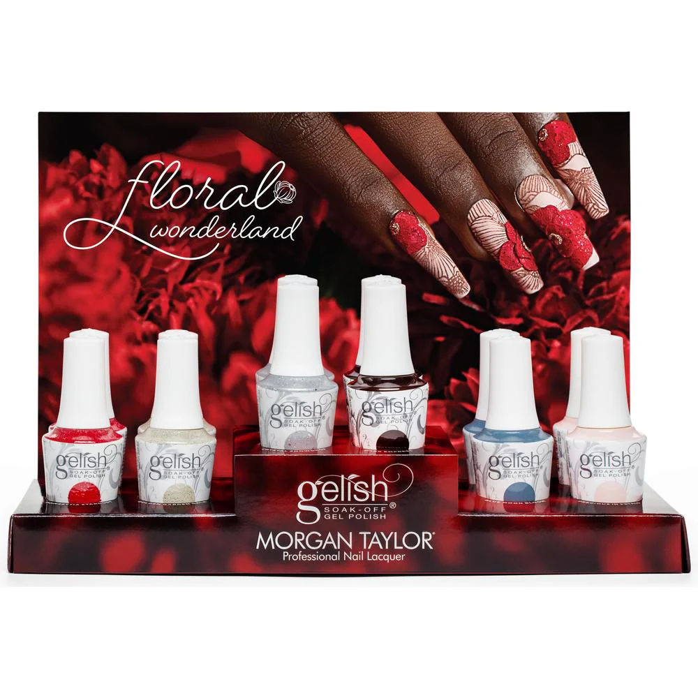 Gelish Soak-Off Gel Polish Floral Wonderland Collection - 12 Piece Display