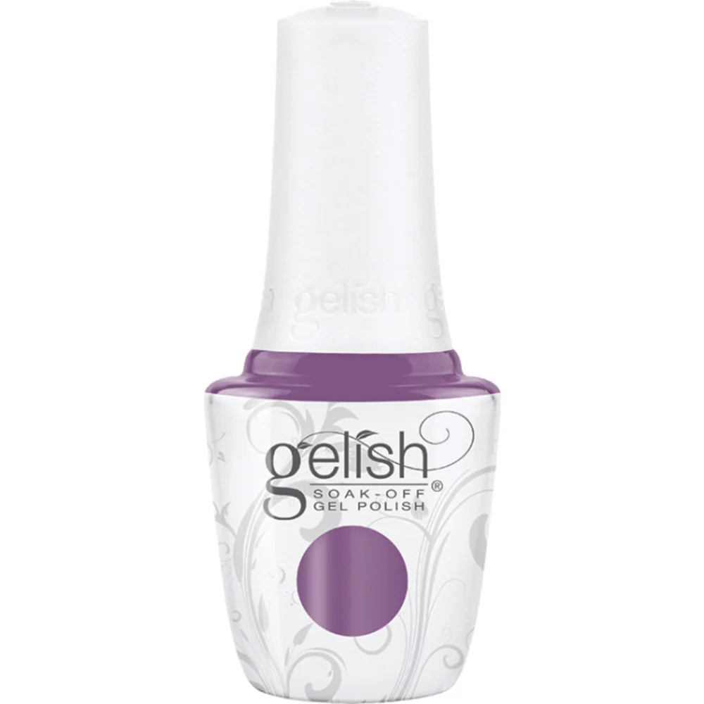 Gelish Soak-Off Gel Polish - Pure Beauty Collection - Malva - A medium purple crème suitable for full coverage and versatile in matching other colors / 0.5 oz. - 15 mL.
