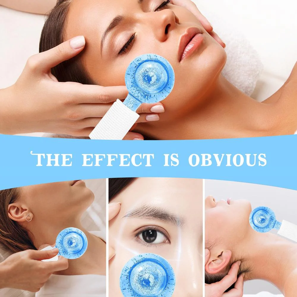 Glacial Bliss Calming Cryo Globes for Facials, Waxing and Other Treatments / 2 Blue Globes - Image 5