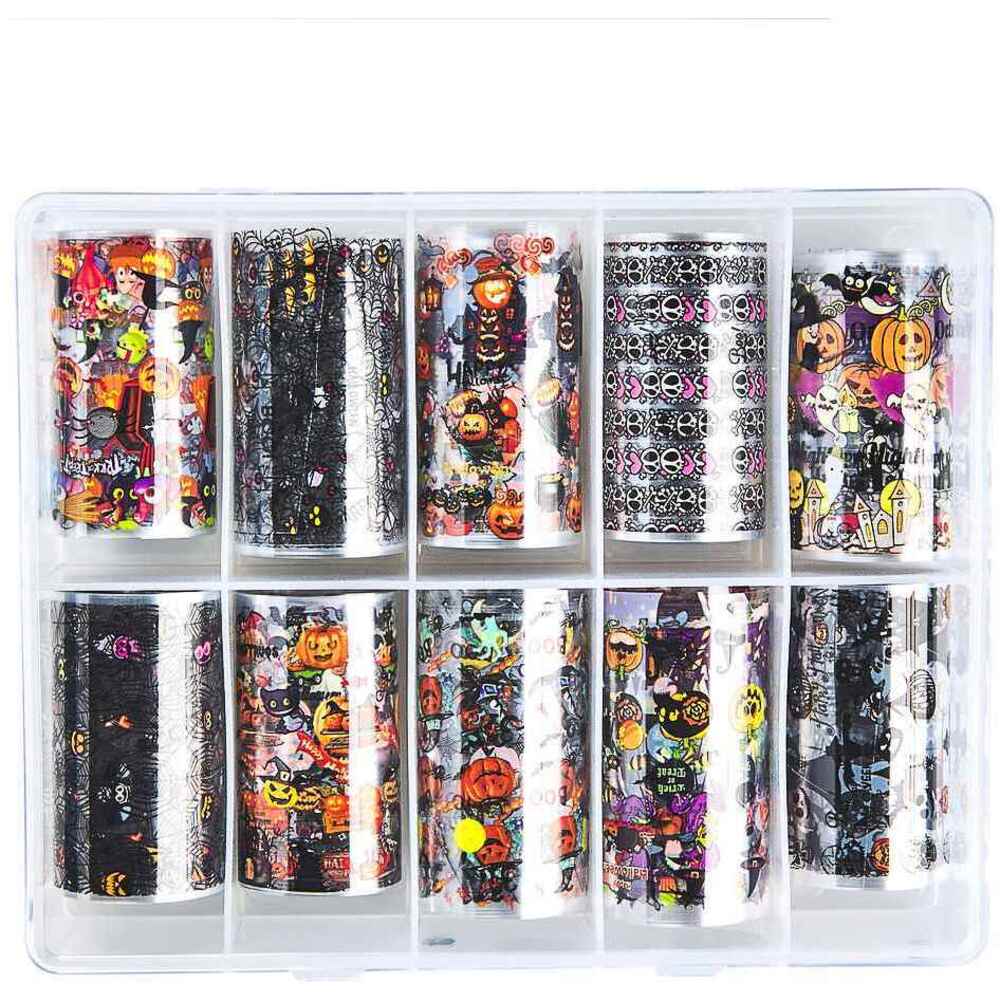Halloween Transfer Foil Nail Art - Pack #1 - Pack