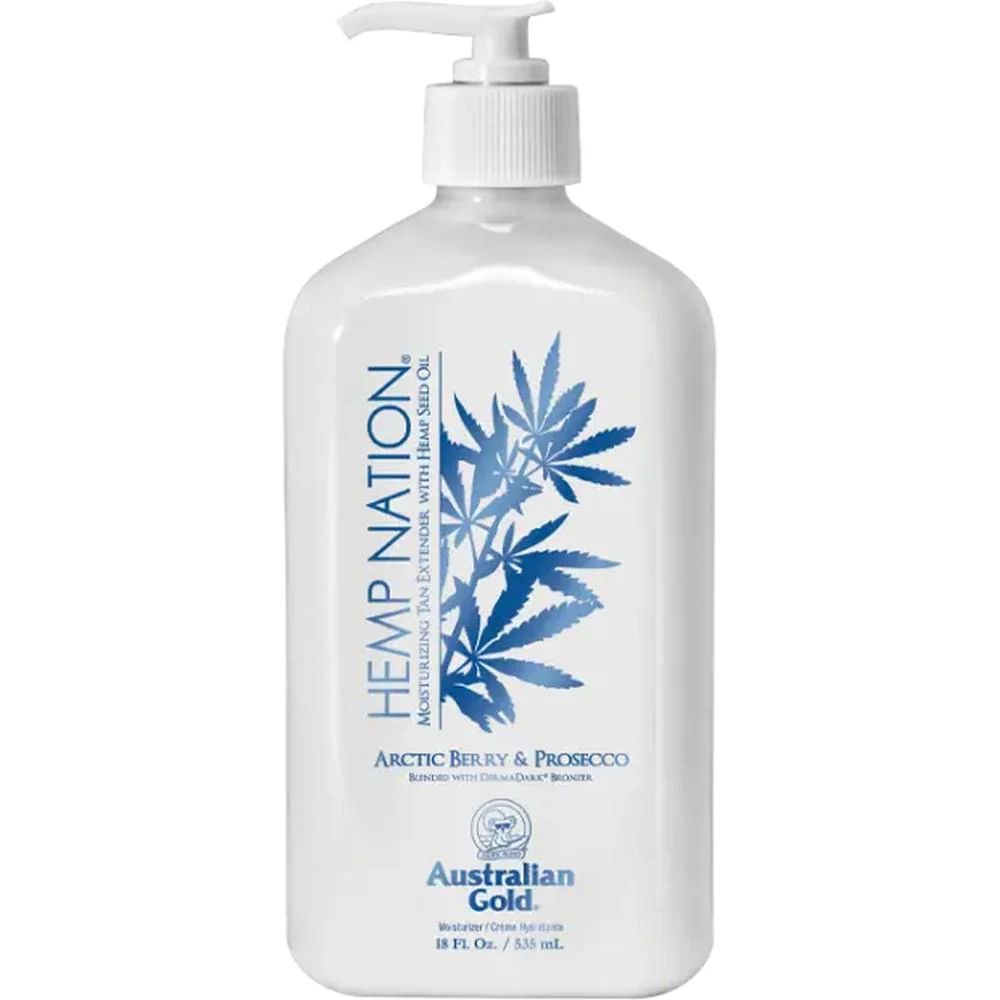 Hemp Nation Artic Berry & Prosecco Moisturizing Tan Extender Lotion / 18 oz by Australian Gold