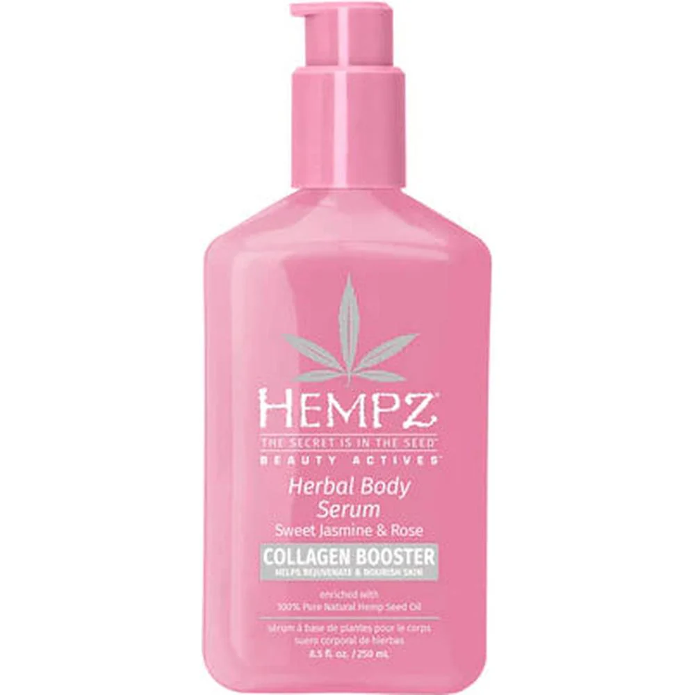 Hempz Sweet Jasmine & Rose Herbal Body Serum with Collagen Booster / 8.5 oz.