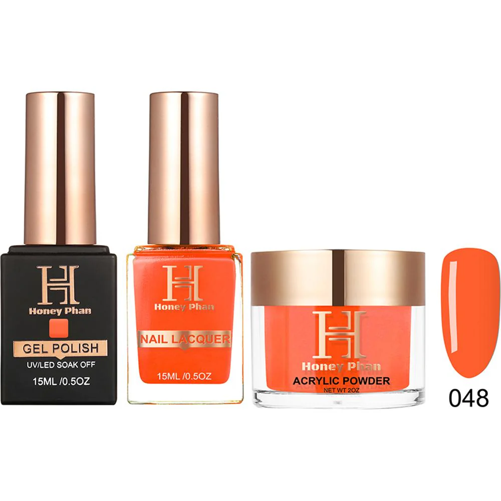 Honey's Nail Secret Combo - UV/LED Soak Off Gel Polish 0.5 oz. + Nail Lacquer 0.5 oz. + Acrylic Powder 2 oz. - #HP 048
