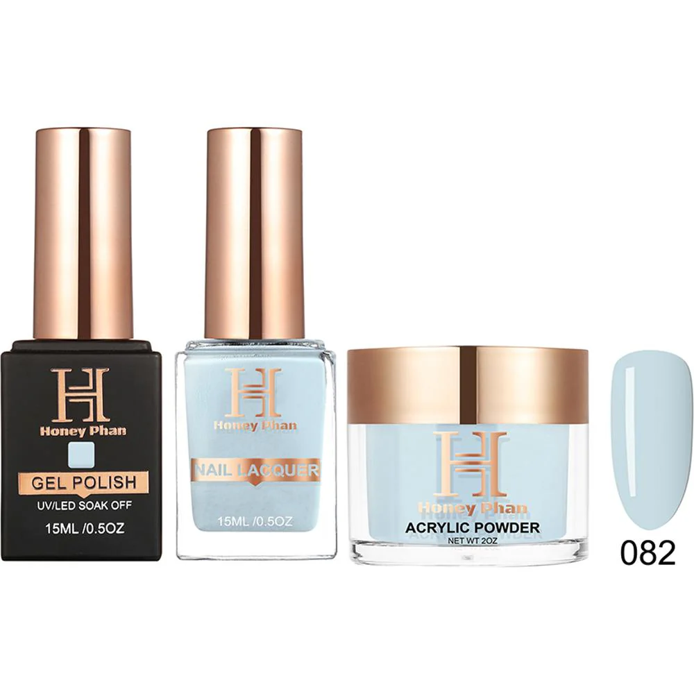 Honey's Nail Secret Combo - UV/LED Soak Off Gel Polish 0.5 oz. + Nail Lacquer 0.5 oz. + Acrylic Powder 2 oz. - #HP 082