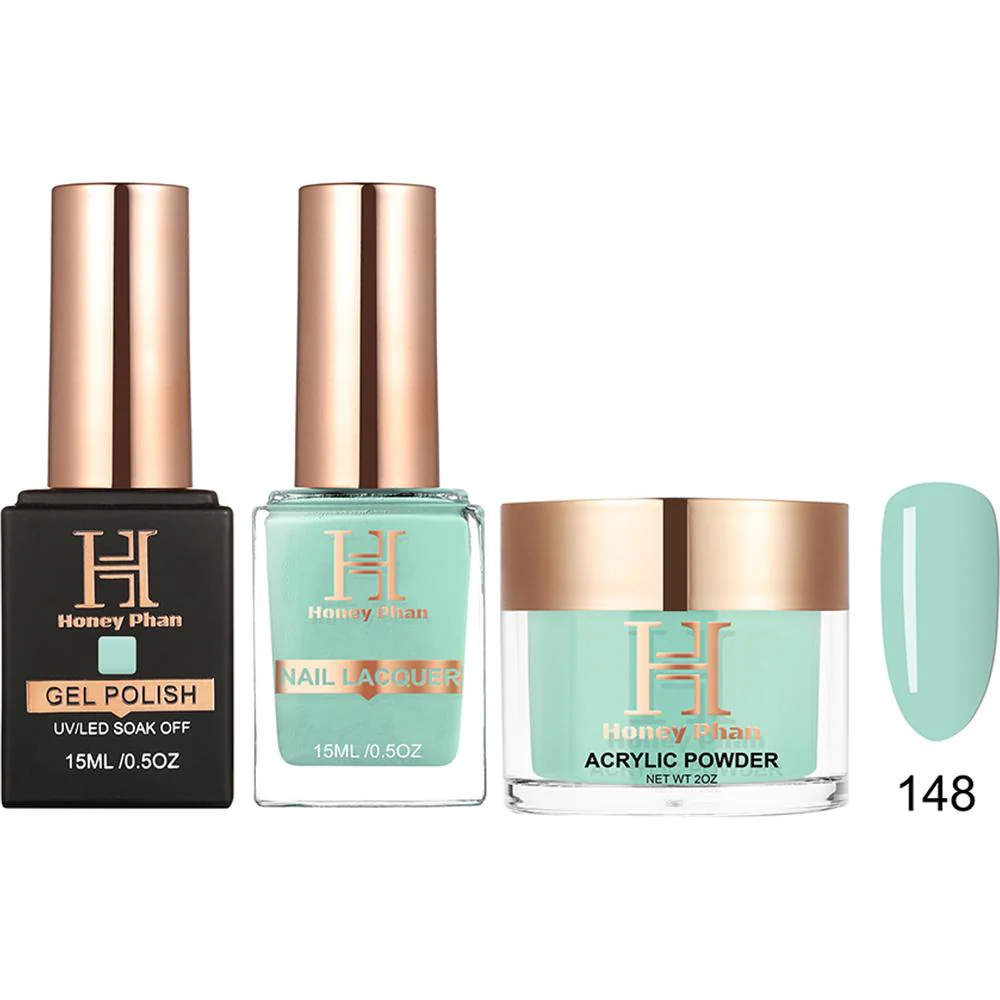 Honey's Nail Secret Combo - UV/LED Soak Off Gel Polish 0.5 oz. + Nail Lacquer 0.5 oz. + Acrylic Powder 2 oz. - #HP 148