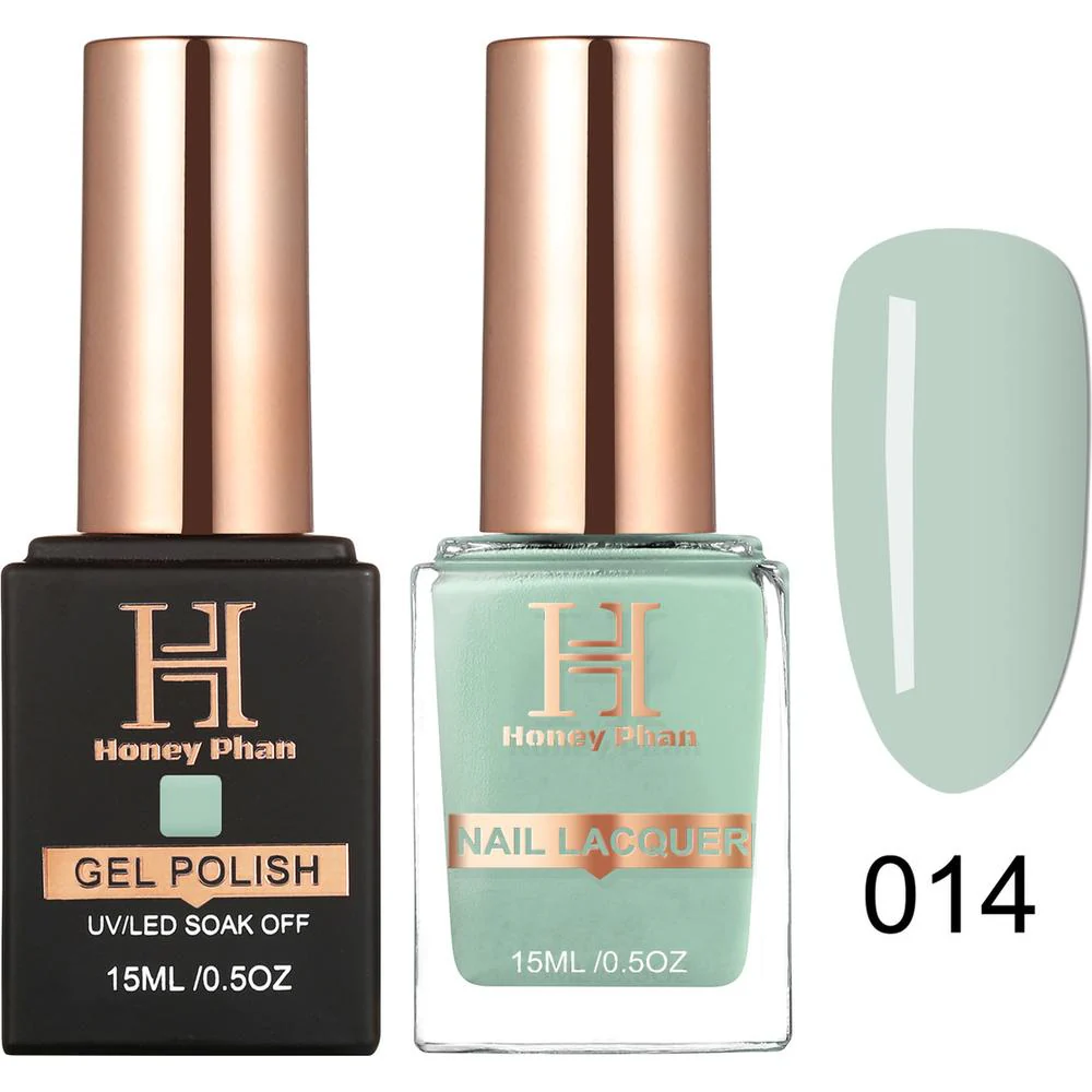 Honey's Nail Secret Duo - UV/LED Soak Off Gel Polish 0.5 oz. + Nail Lacquer 0.5 oz. - #HP 014