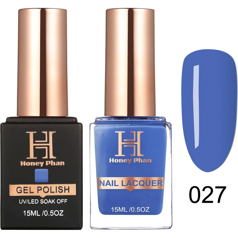 Honey's Nail Secret Duo - UV/LED Soak Off Gel Polish 0.5 oz. + Nail Lacquer 0.5 oz. - #HP 027