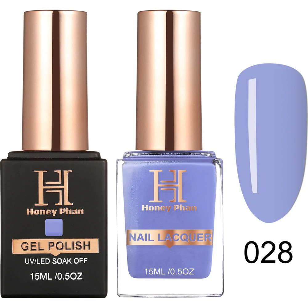 Honey's Nail Secret Duo - UV/LED Soak Off Gel Polish 0.5 oz. + Nail Lacquer 0.5 oz. - #HP 028