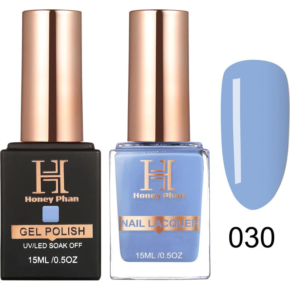 Honey's Nail Secret Duo - UV/LED Soak Off Gel Polish 0.5 oz. + Nail Lacquer 0.5 oz. - #HP 030