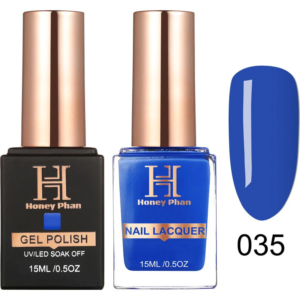 Honey's Nail Secret Duo - UV/LED Soak Off Gel Polish 0.5 oz. + Nail Lacquer 0.5 oz. - #HP 035