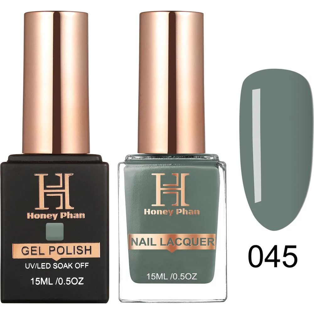Honey's Nail Secret Duo - UV/LED Soak Off Gel Polish 0.5 oz. + Nail Lacquer 0.5 oz. - #HP 045