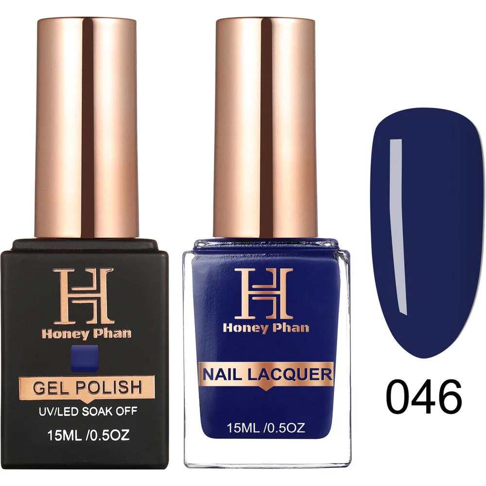 Honey's Nail Secret Duo - UV/LED Soak Off Gel Polish 0.5 oz. + Nail Lacquer 0.5 oz. - #HP 046