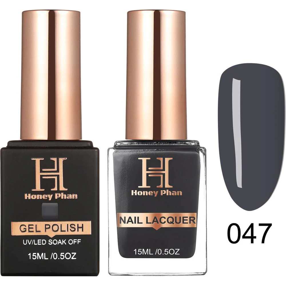 Honey's Nail Secret Duo - UV/LED Soak Off Gel Polish 0.5 oz. + Nail Lacquer 0.5 oz. - #HP 047