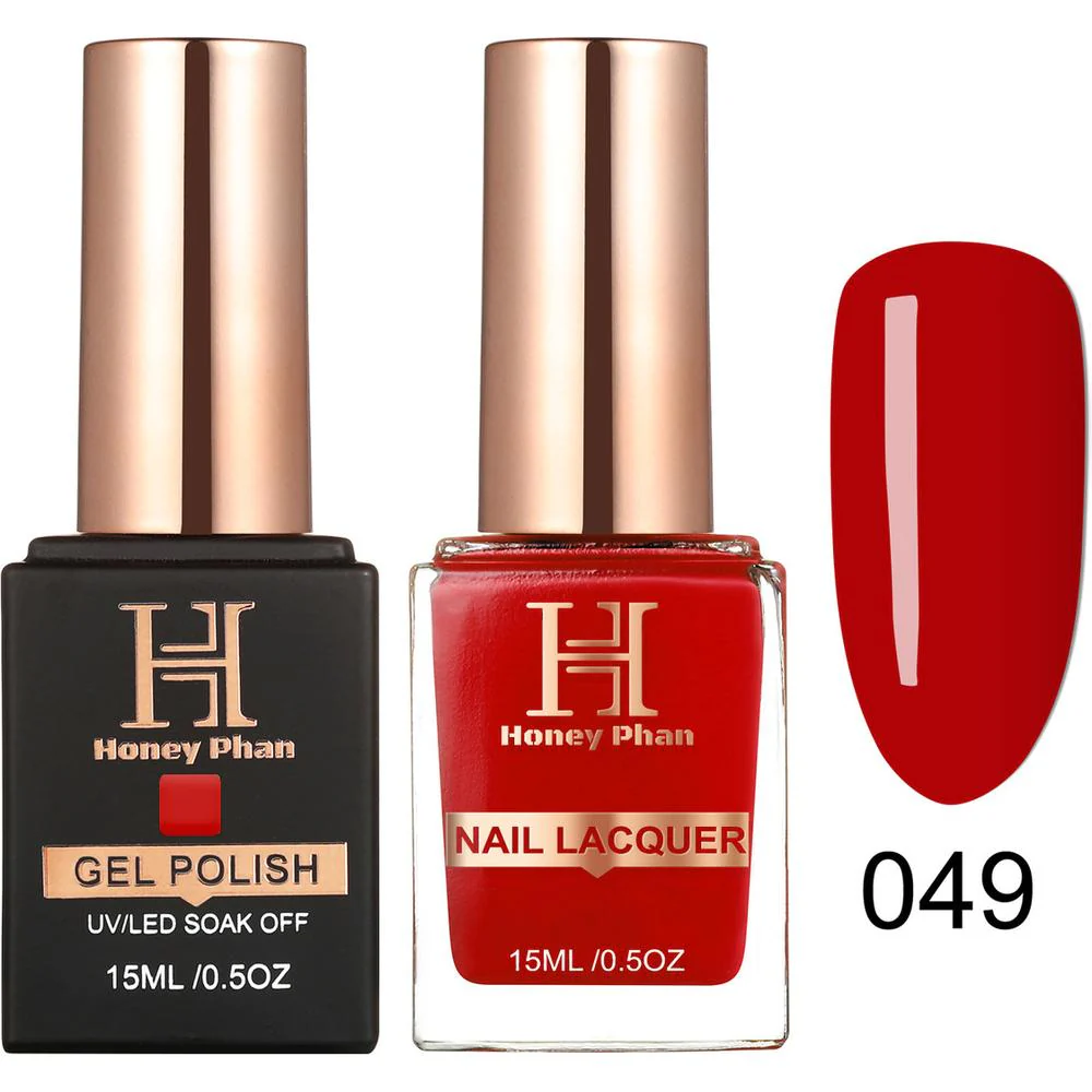 Honey's Nail Secret Duo - UV/LED Soak Off Gel Polish 0.5 oz. + Nail Lacquer 0.5 oz. - #HP 049
