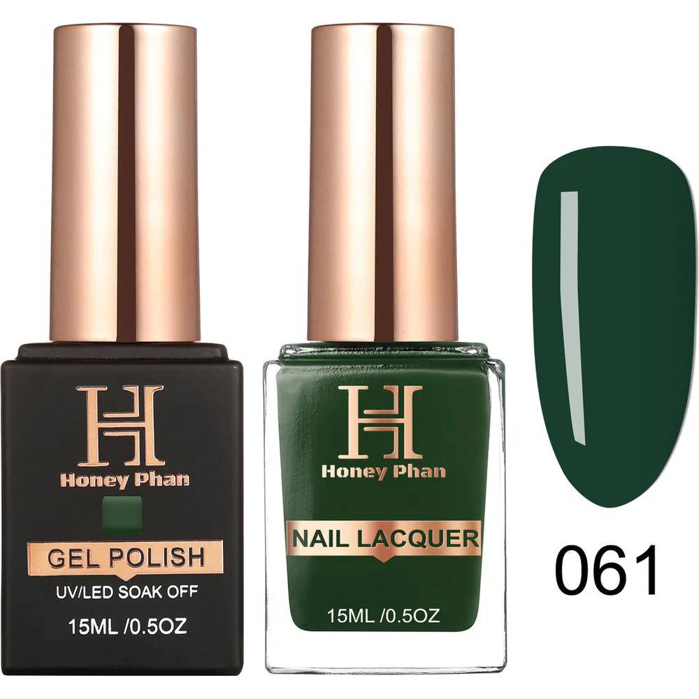 Honey's Nail Secret Duo - UV/LED Soak Off Gel Polish 0.5 oz. + Nail Lacquer 0.5 oz. - #HP 061