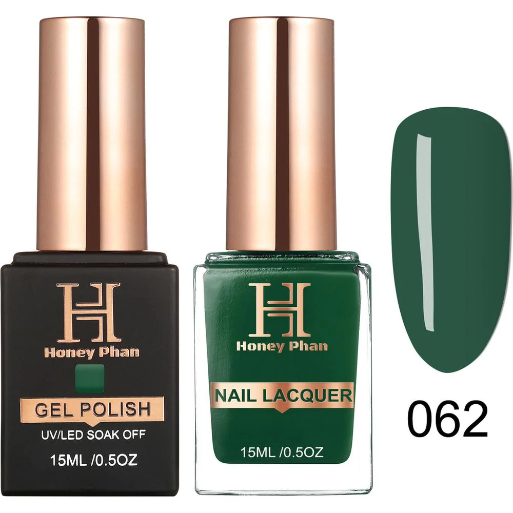 Honey's Nail Secret Duo - UV/LED Soak Off Gel Polish 0.5 oz. + Nail Lacquer 0.5 oz. - #HP 062