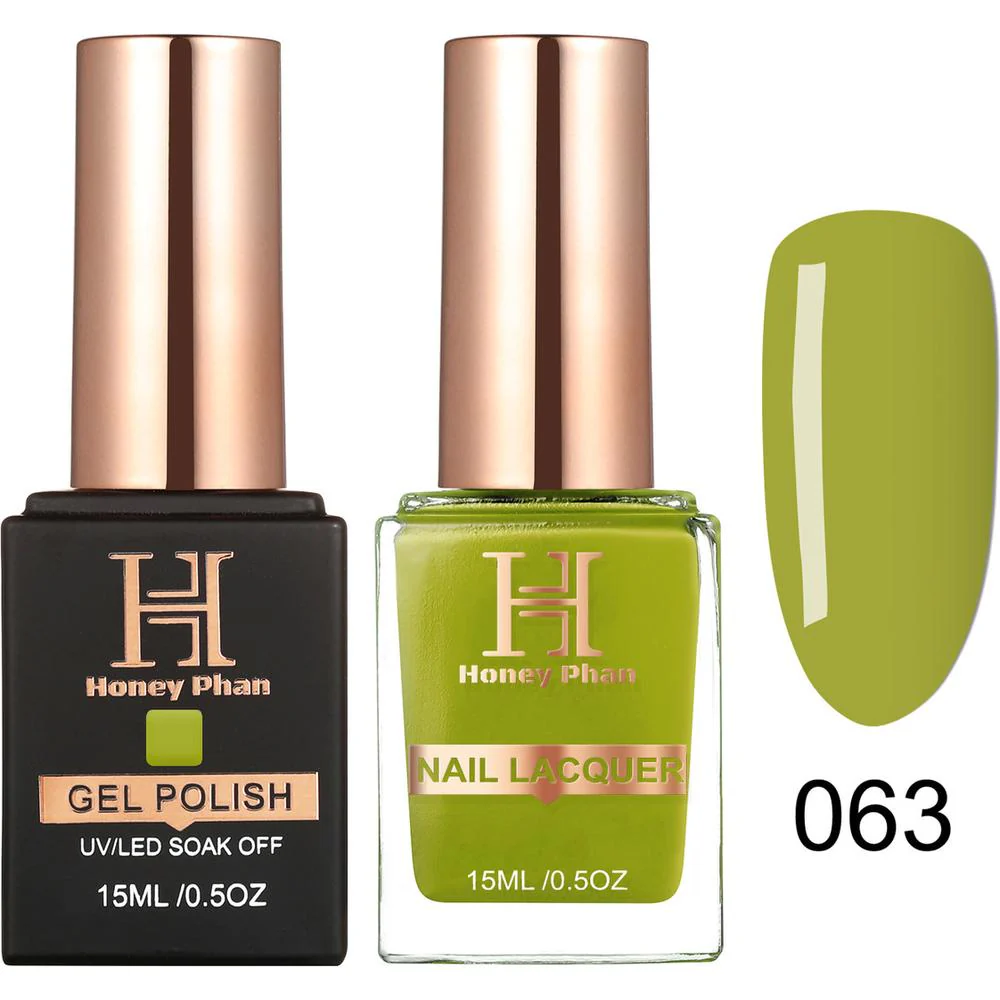 Honey's Nail Secret Duo - UV/LED Soak Off Gel Polish 0.5 oz. + Nail Lacquer 0.5 oz. - #HP 063