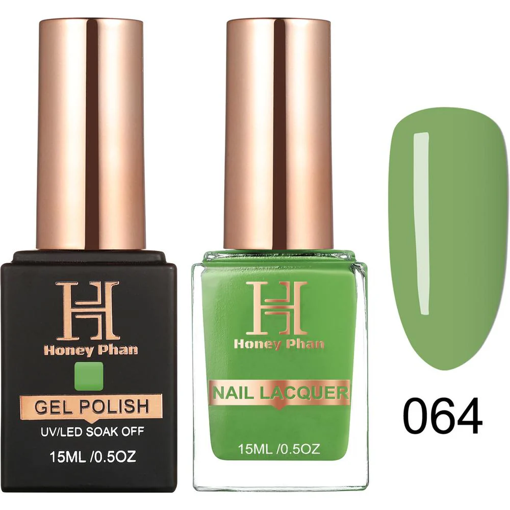Honey's Nail Secret Duo - UV/LED Soak Off Gel Polish 0.5 oz. + Nail Lacquer 0.5 oz. - #HP 064