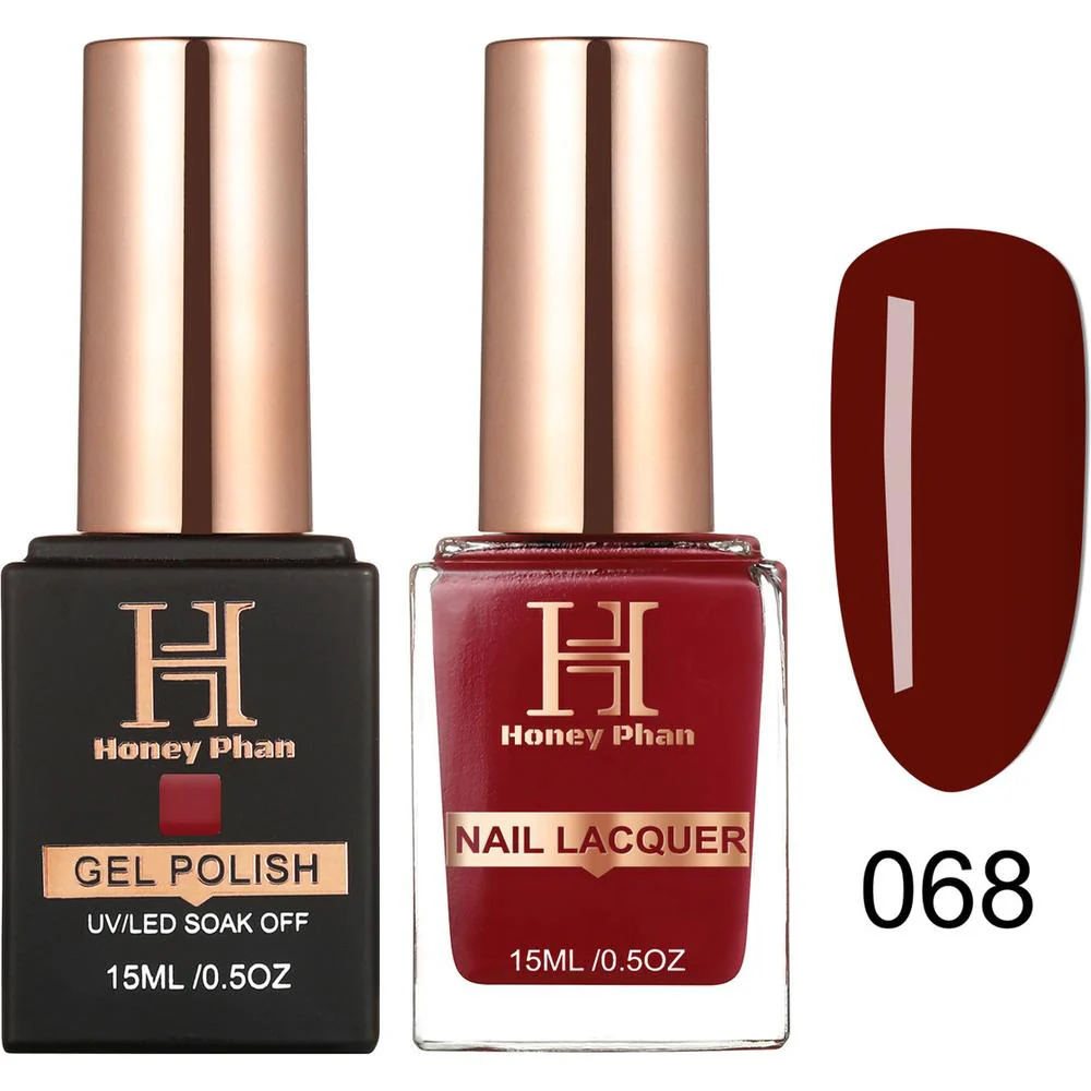 Honey's Nail Secret Duo - UV/LED Soak Off Gel Polish 0.5 oz. + Nail Lacquer 0.5 oz. - #HP 068