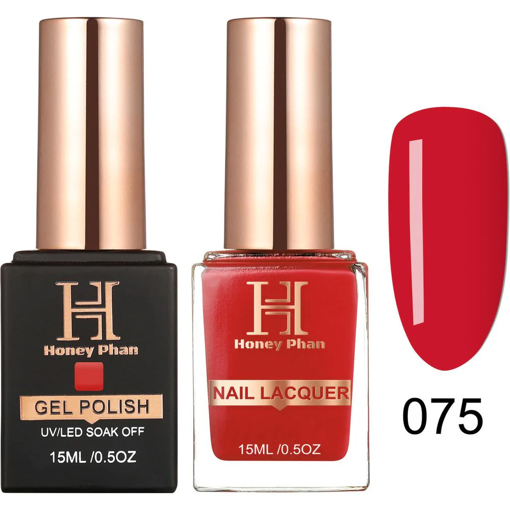 Honey's Nail Secret Duo - UV/LED Soak Off Gel Polish 0.5 oz. + Nail Lacquer 0.5 oz. - #HP 075