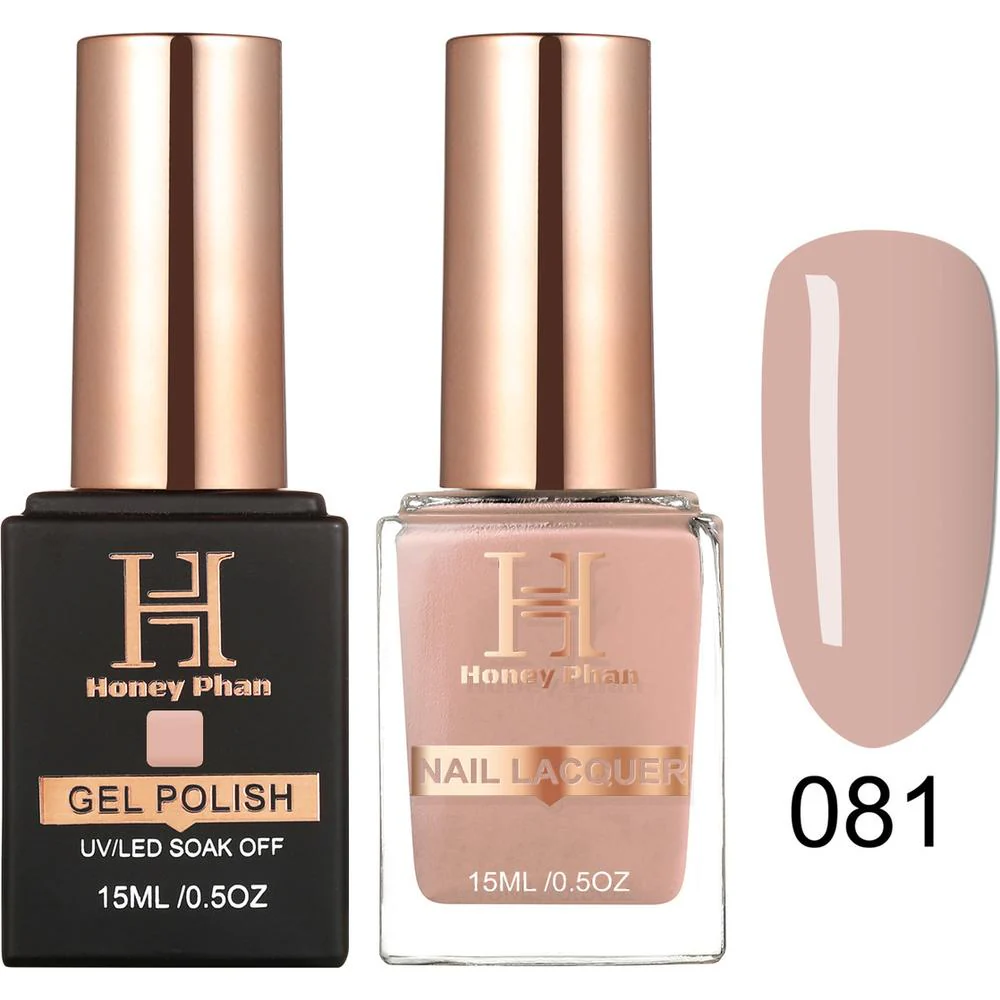 Honey's Nail Secret Duo - UV/LED Soak Off Gel Polish 0.5 oz. + Nail Lacquer 0.5 oz. - #HP 081